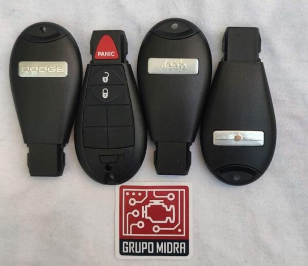 CHRYSLER CH23,  2+1 BOTONES, FREQ. 433MHZ, ID: GQ4-53T,  PILAS: 1 CR2032