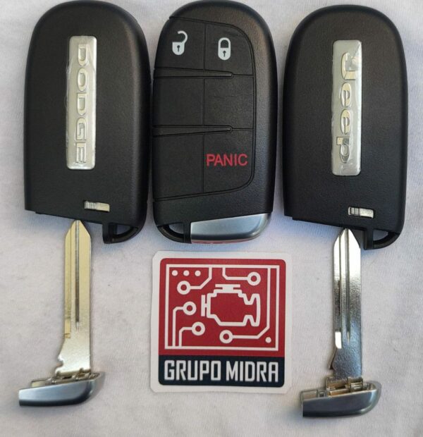 CHRYSLER CH28, LLAVE DE PRESENCIA, 3 BOTONES, FREQ: 433MHZ, M3N40821302