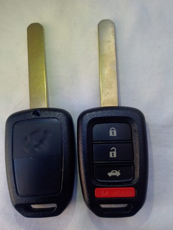 HONDA H55, 4 BOTONES, FREQ: 433Mhz, ID: 47, FCC ID: MLBHLIK61TA, PILA: 1 CR1620