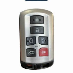 LLAVE TOYOTA SIENNA T43,  6 BOTONES, FREQ: 315 Mhz, FCC ID: HYQ14ADR, PILAS: 1 CR2032