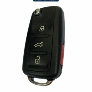 Volkswagen T V170, 4 Botones, Freq: 315Mhz, Pilas: 1 CR2032, ID: 48.