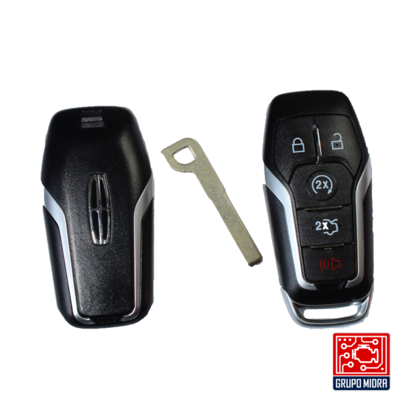 Ford - Carcasa 5 Botones T Lincoln Smart Key Shell con Logo - Image 2