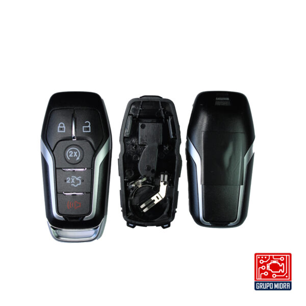 Ford - Carcasa de llave inteligente Mustang con logo y 5 botones KS-55 - Image 2