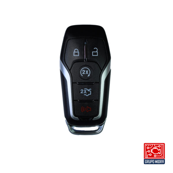 Ford - Carcasa de llave inteligente Mustang con logo y 5 botones KS-55