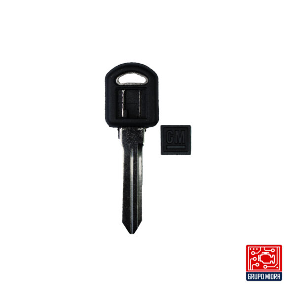 GMC - Carcasa de llave con transponder, espacio para chip y logo GMC KS-01A