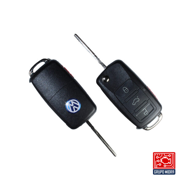 Volkswagen - Llave remota tipo flip 3+1 botones. VW-RK-10 - Image 3