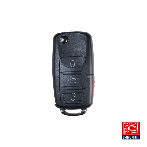 Volkswagen - Llave remota tipo flip 3+1 botones. VW-RK-10