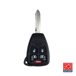 Chrysler - Carcasa de Llave Remota  A13 (4 + 1 Botones) – Sin Soporte para Batería