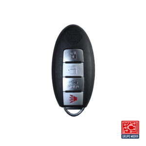 Nissa-Ks-30 Locksmithbro – Carcasa de Llave Smart de 4 Botones con Hoja y Logo