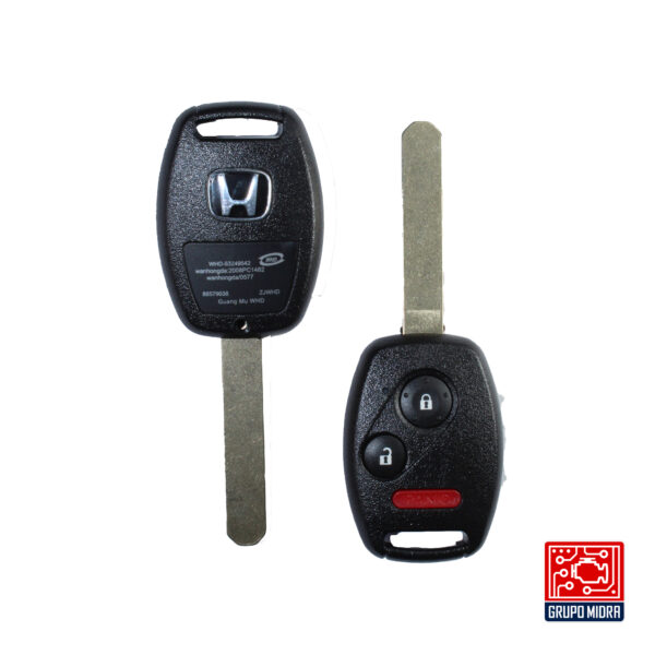 Honda - KS-18 Locksmithbro – Carcasa de Control Remoto de 3 Botones con Panic y Logo Honda - Image 2