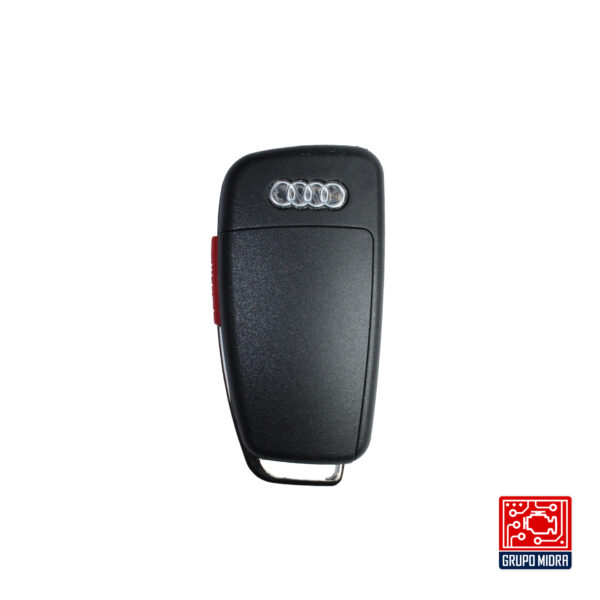 Audi-A15. Llave remota 3+1 botones con base para batería - Image 4