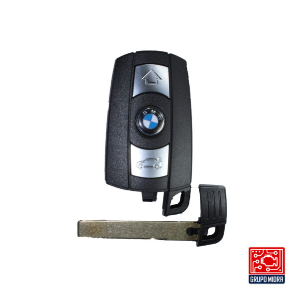 BMW-A18. Carcasa de llave 3 botones con hoja y grabado - Image 2