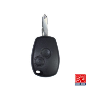Renault-A16. Llave remota 2 botones con hoja NE73 y logo.