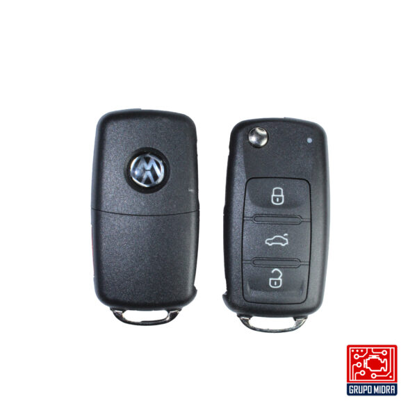 VW-A14. Carcasa de llave remota Flip 3+1 botones. - Image 2