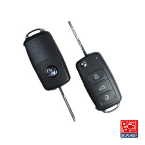VW-A14. Carcasa de llave remota Flip 3+1 botones.