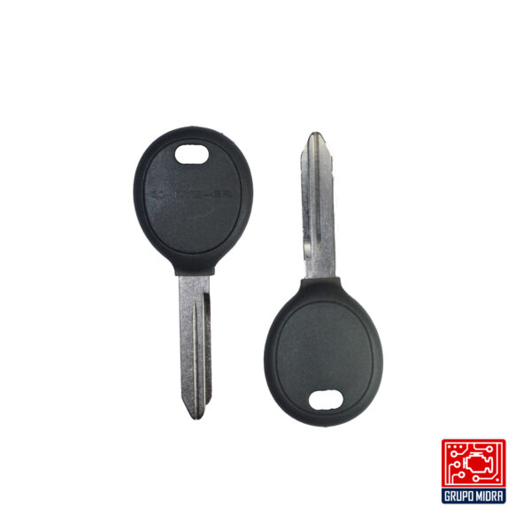 Chrysler - A01. Carcasa de llave con transponder y logo. - Image 2