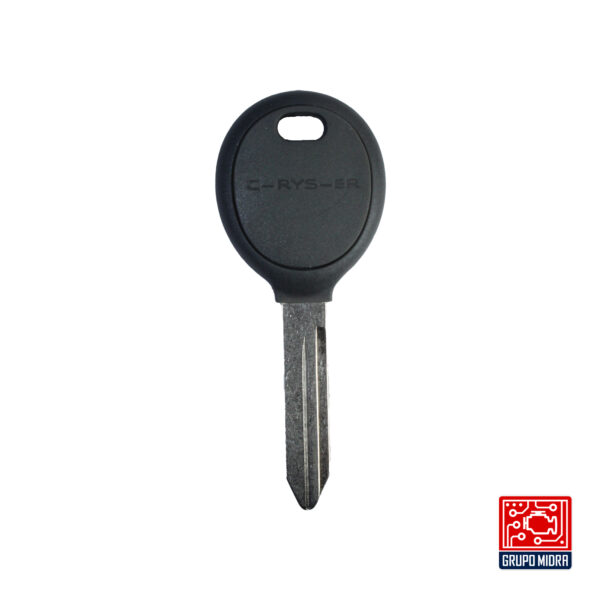 Chrysler - A01. Carcasa de llave con transponder y logo.