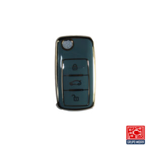 Funda PREMIUM gris. Para llave VOLKSWAGEN