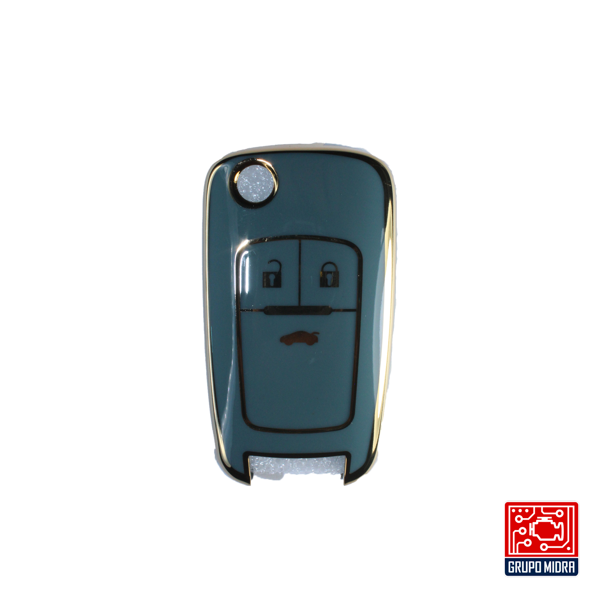 Funda PREMIUM gris. Para llave CHEVROLET