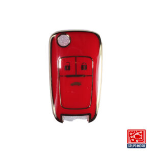 Funda PREMIUM roja. Para llave CHEVROLET