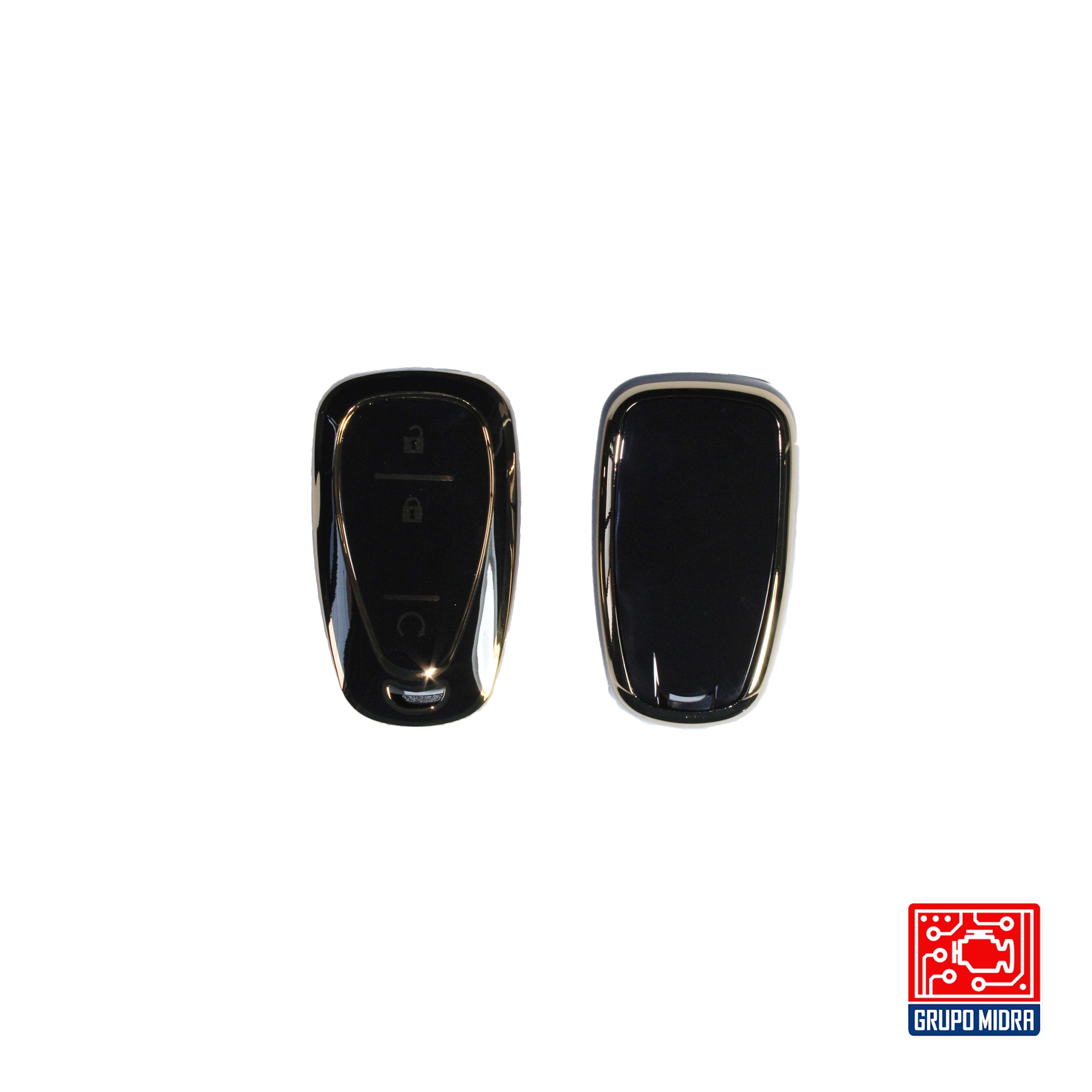 Funda PREMIUM negra. Para llave CHEVROLET