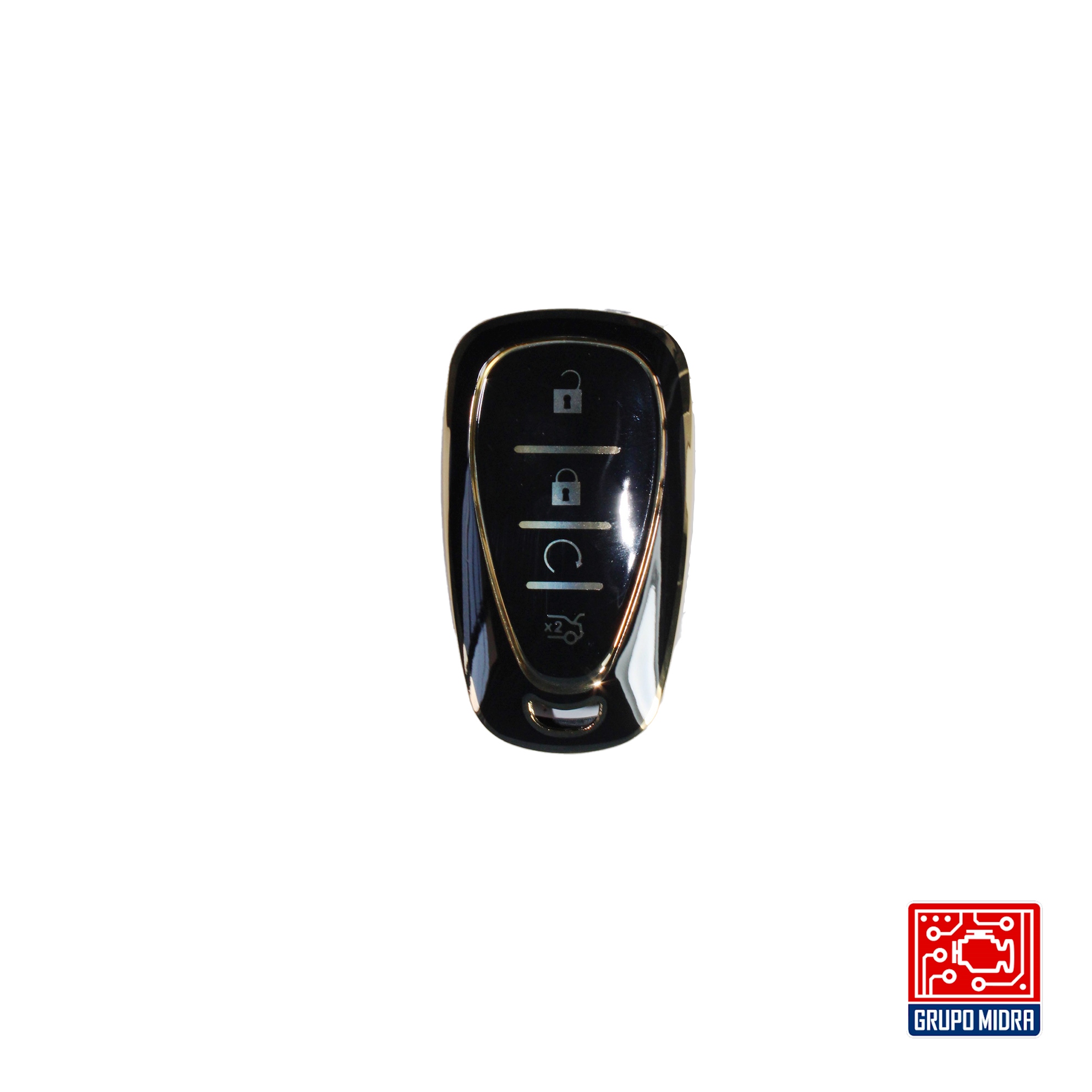 Funda PREMIUM negra. Para llave CHEVROLET - Image 2