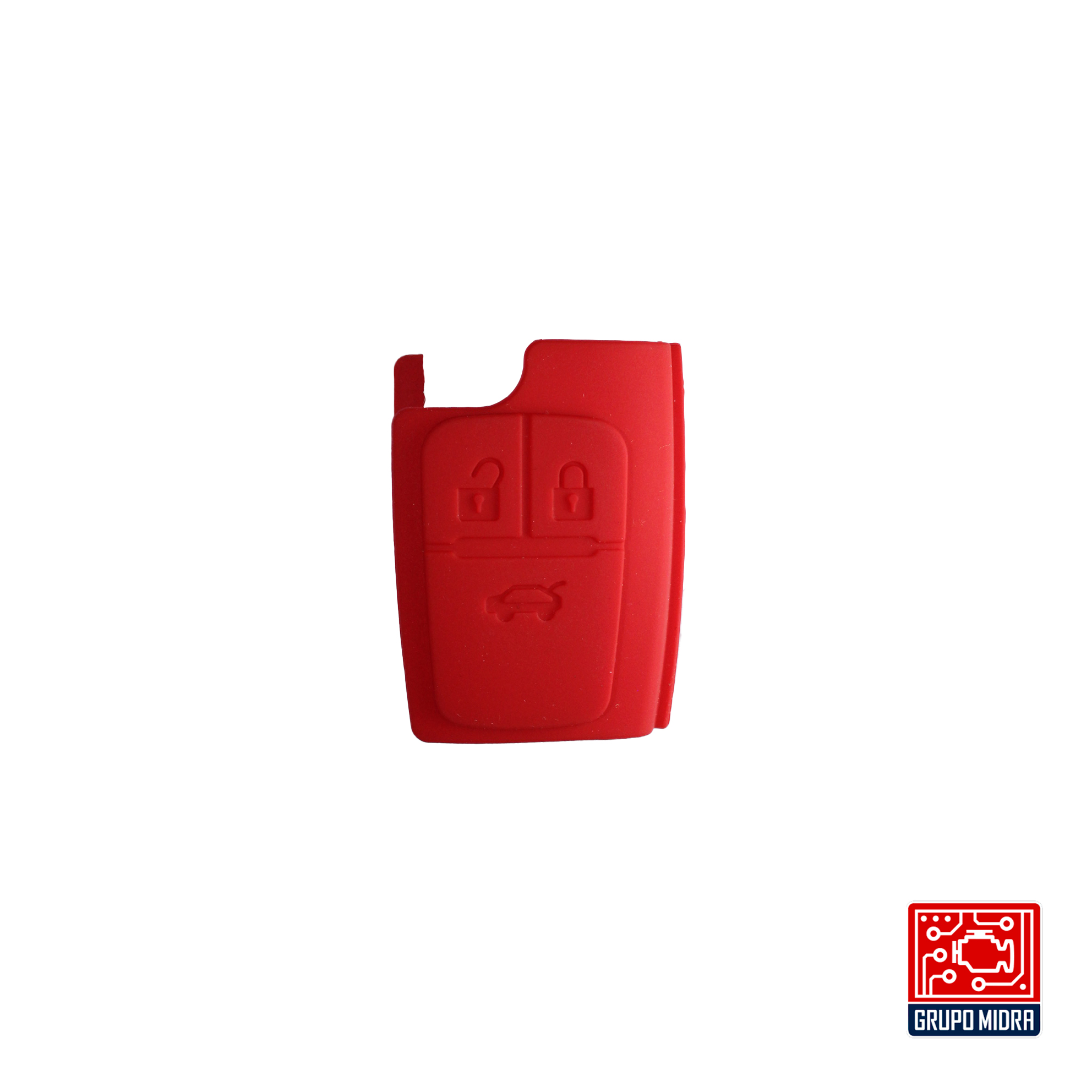 Funda PREMIUM negra con rojo. Para llave CHEVROLET - Image 5