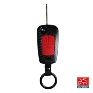 Funda PREMIUM negra con rojo. Para llave CHEVROLET