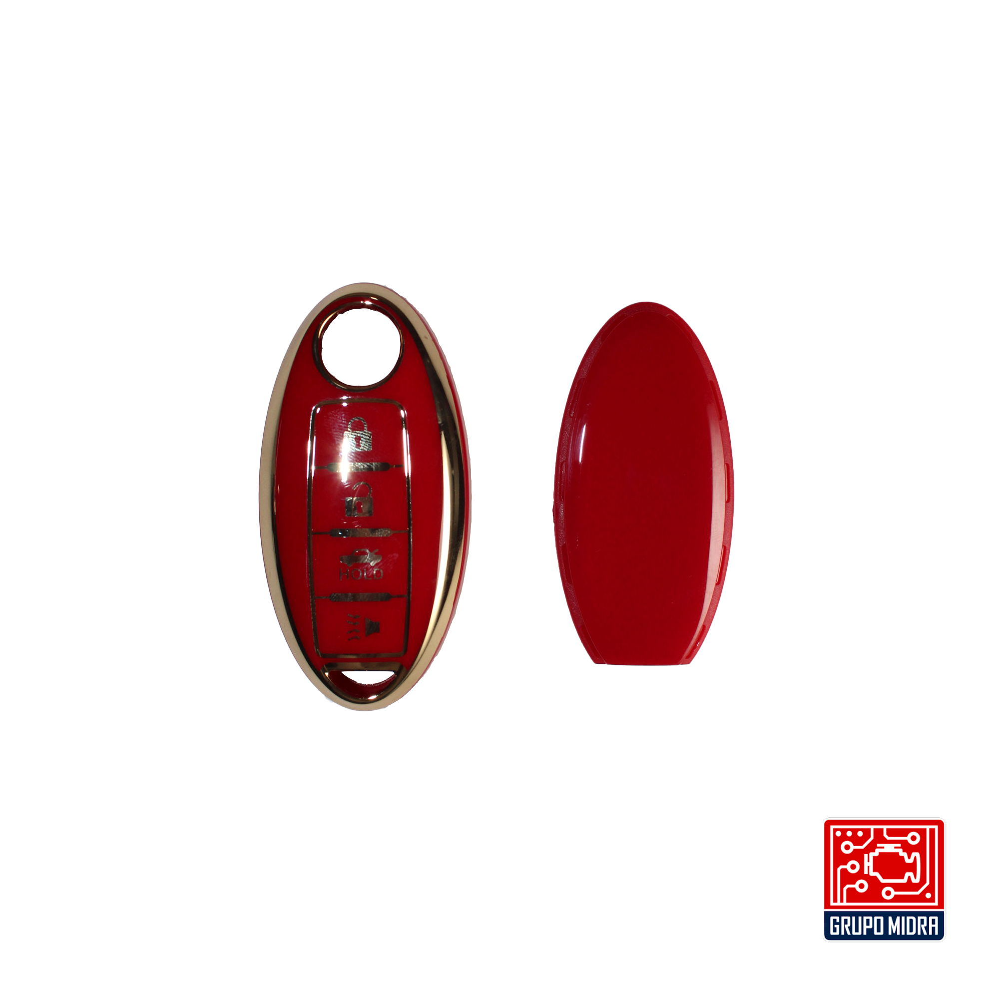 Funda PREMIUM roja. Para llave NISSAN - Image 3