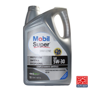 Mobil Super 5W-30 Full Synthetic Aceite de Motor (5 L).