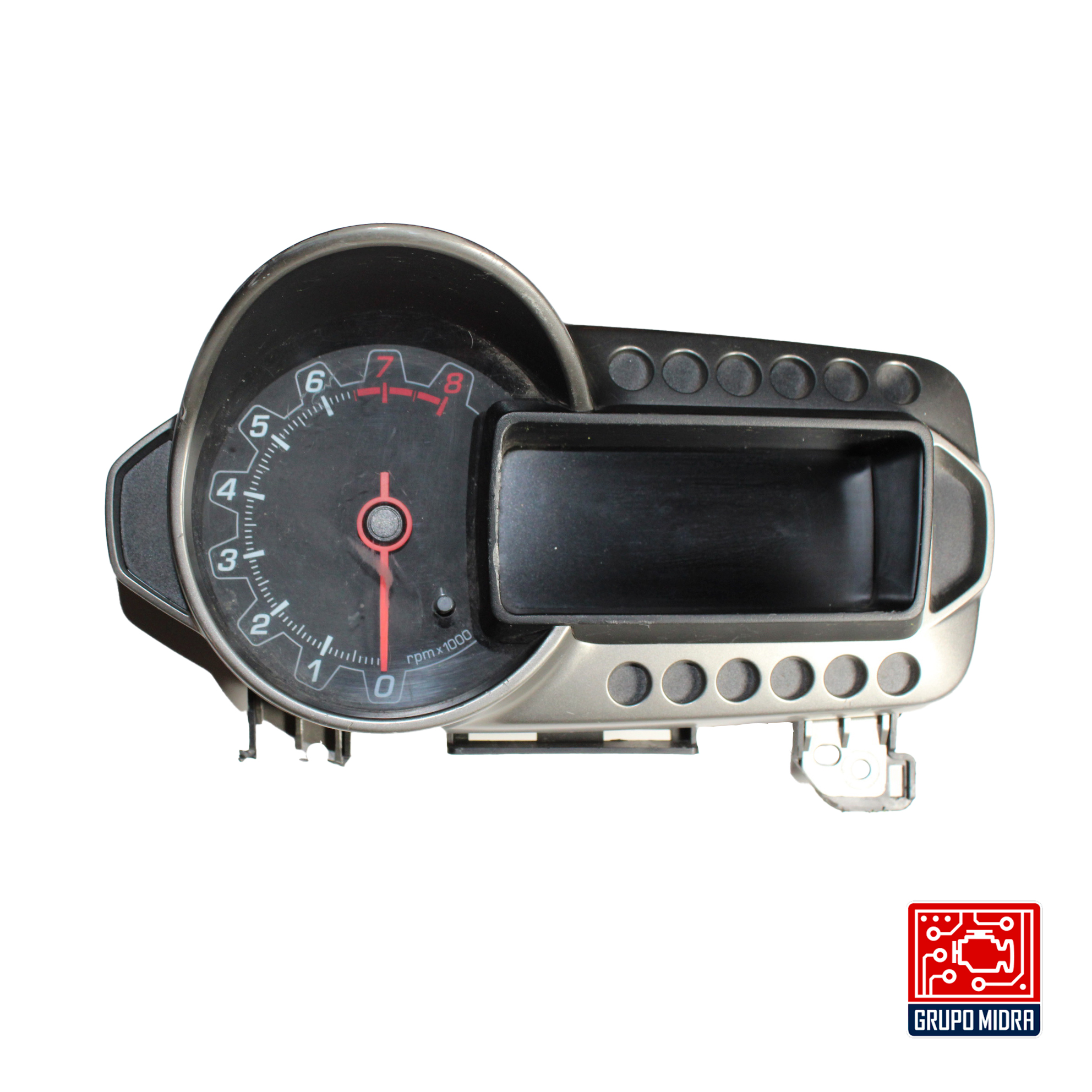 Cluster Velocímetro, Chevrolet Sonic, 1.6L, 2012-2016, Gris y Negro.