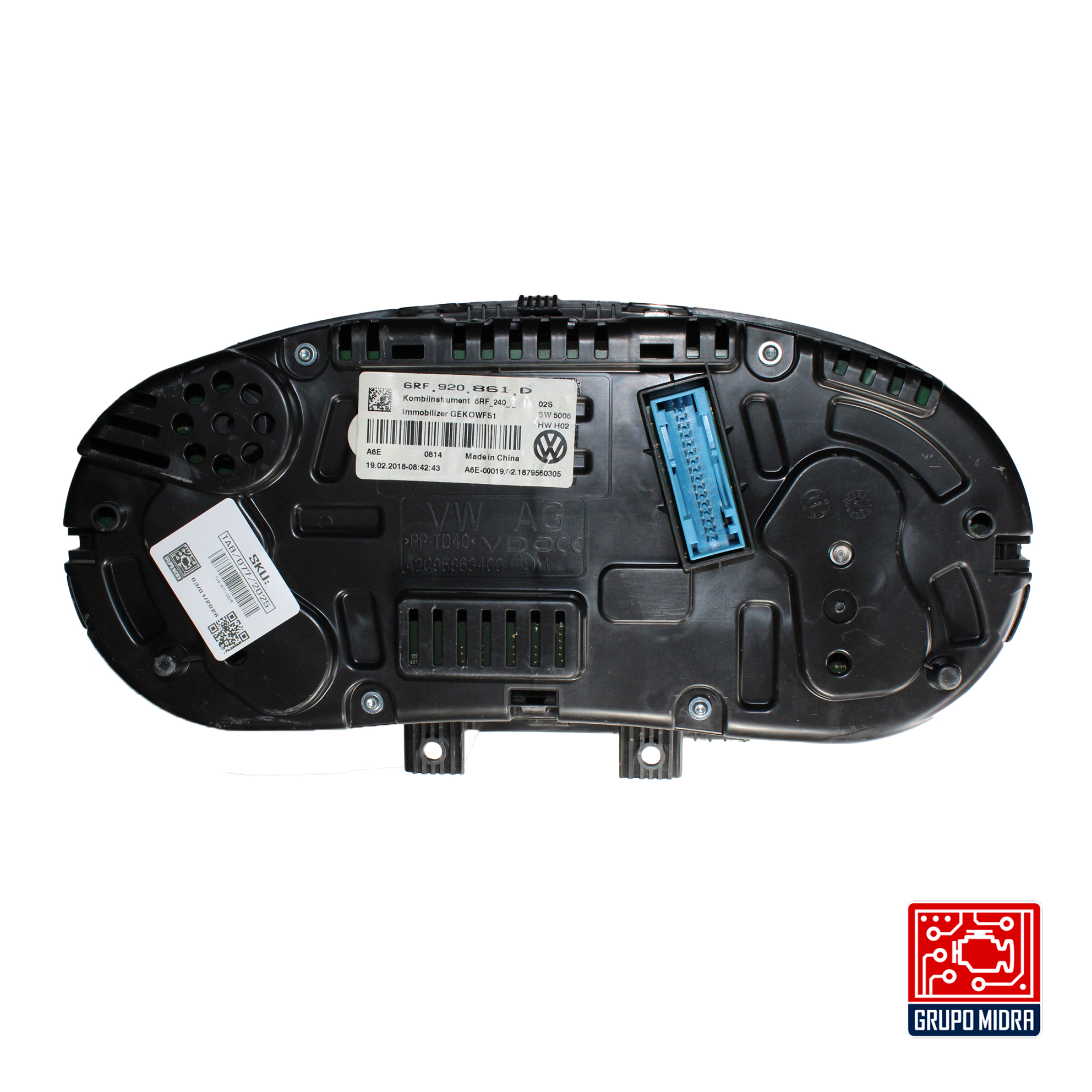 Cluster Velocímetro, VW Vento 2014 - 2020, Negro. - Image 2